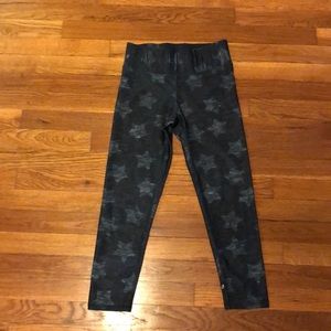 Women terez size small denim blue star leggings